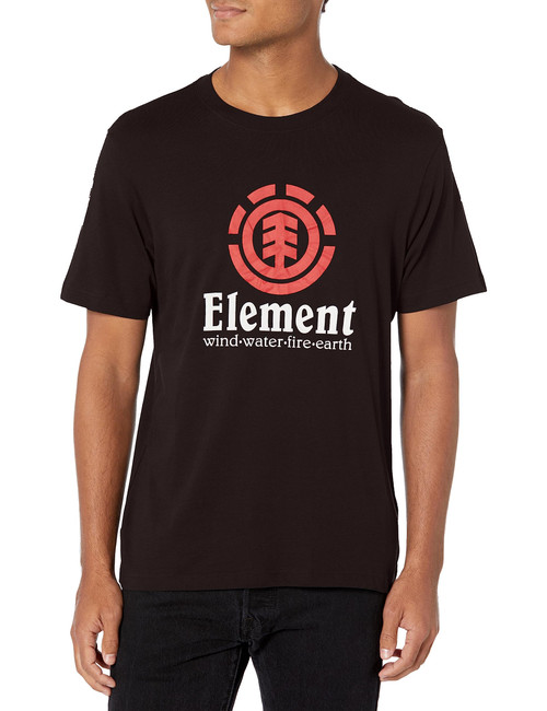 Element Men's Vertical Short Sleeve Tee Shirt, Flint Black