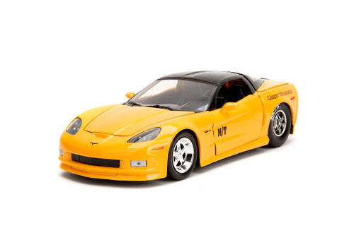 Big Time Muscle 1:24 2006 Chevy Corvette Z06 Die-Cast Car, Toys for Kids and Adults (Yellow) Big Time Muscle 1:24 2006 Chevy Corvette Z06 Die-Cast Car, Toys for Kids and Adults (Yellow)