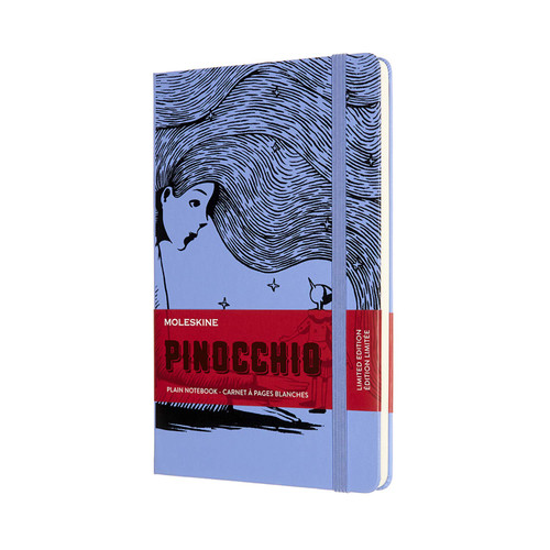 Moleskine Limited Edition Pinocchio Notebook, Hard Cover, Large (5" x 8.25") Plain/Blank, The Fairy, 240 Pages