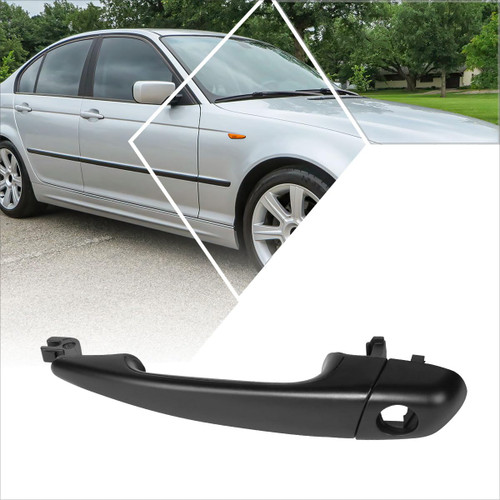 PM PERFORMOTOR Front Left Driver Side Door Pull Handle Compatible with 00-06 BMW 3-Series M3,Primered Black