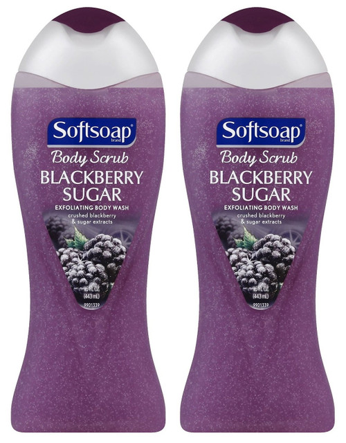 SoftSoap Exfoliating Body Wash Blackberry Sugar- 20oz