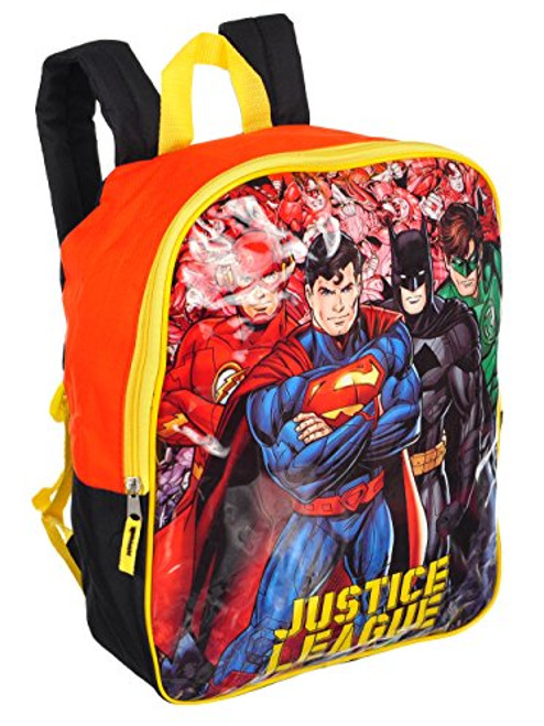 DC Comics Superman, Batman, Flash & Green Lantern Justice League 15inch Backpack DC Comics Superman, Batman, Flash & Green Lantern Justice League 15inch Backpack