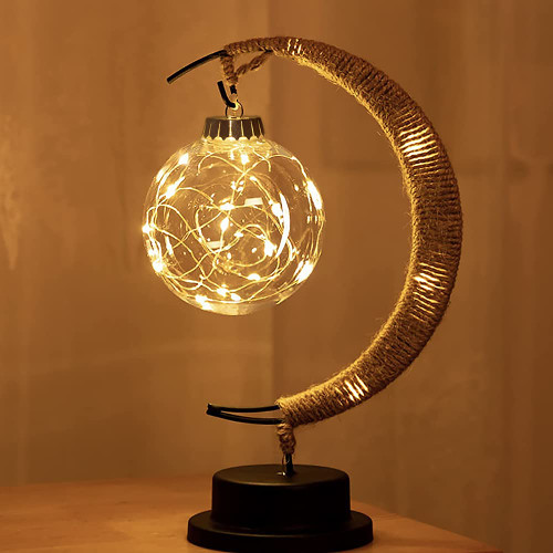 ZODIFEVI The Enchanted Lunar Lamp - LED Moon Lamp Night Light Galaxy Lamp, Hanging Moon Lamp Magic Moon Night Light, Remembrance Gift ?USB Version?