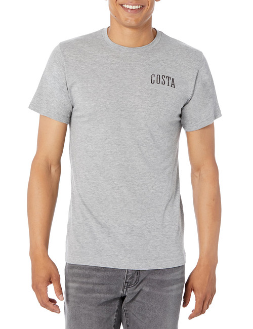 Costa Del Mar Fury Blend Short Sleeve T Shirt, Heather Gray, XX-Large