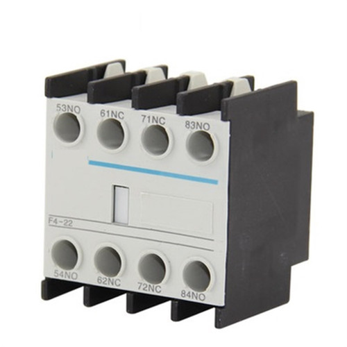 AC Contactor Auxiliary Contact Blocks F4-02 F4-22 F4-11 F4-13 Matching Contactor CJX2 2N/O+2N/C F4-20 1Pcs (Color : 1NO1NC)