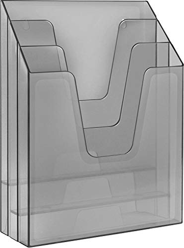 Acrimet Vertical File Folder Organizer (Smoke Color)