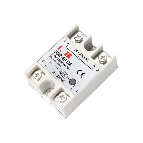Single Phase Solid State Relay SSR 10DA-100A DC Control AC 3-32VDC Input 24-380VAC Output Heat Dissipation 1Pcs (Size : SSR-60DA)