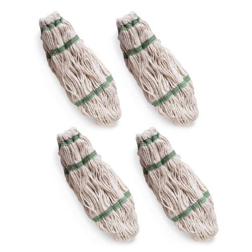 Libman Tornado Mop Refills | Self Wringing Mop | Cotton Mop Head | Twist Mop | Twist Mop Head Replacement | Machine Washable | 4 Self Wring Mop Heads | Direct Replacement Heads for The Tornado Mop