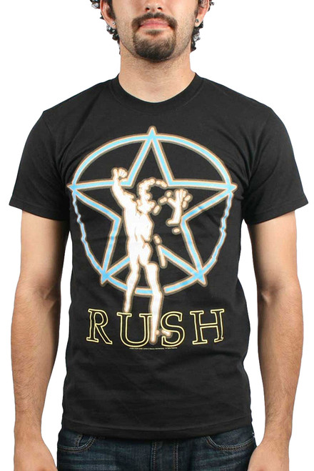 Bravado Men's Rush Starman Glow T-Shirt, Black, Large