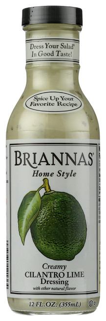 BRIANNAS Salad Dressing,Creamy Cilantro Lime, Pack of 6, Size 12 OZ - No Artificial Ingredients