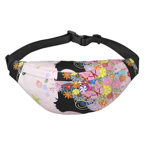 Belt Bag Fanny Pack Waist Bag with Adjustable Strap for Travel Walking Running Hiking Cycling,Girl Flowers Belt Bag Fanny Pack Waist Bag with Adjustable Strap for Travel Walking Running Hiking Cycling,Girl Flowers