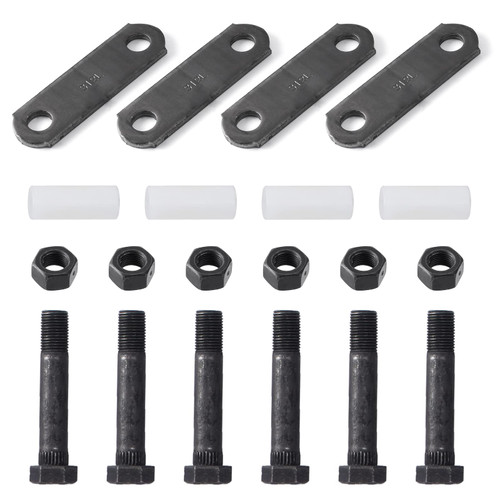 Racewill Trailer Shackle Kit, Tandem Axle Trailer Kit for Double Eye Spring (3,500 lbs-7,200 lbs Axles)