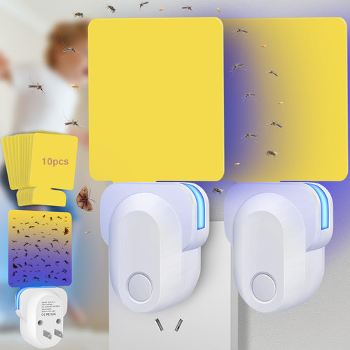 Electric Flying Insect Trap,UV Light Mosquito Trap Gnat Killer Indoor Night Light Plug in Bug Catcher Fruit Fly Traps 2023 Latest Upgrade Flying Insect Trap Plug in Gnat Traps for House Indoor 2 Pack Electric Flying Insect Trap,UV Light Mosquito Trap Gnat Killer Indoor Night Light Plug in Bug Catcher Fruit Fly Traps 2023 Latest Upgrade Flying Insect Trap Plug in Gnat Traps for House Indoor 2 Pack