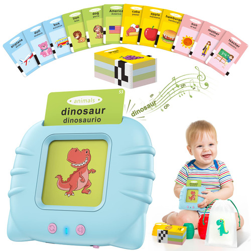 Bilingual Spanish English, Uladis ABC Learning Flash Cards for Toddlers 2-5 Year Old Boys and Girls, Speech Therapy Toys, Autism Sensory Toys, Educational Learning Talking Flash Cards 385 Sight Words Bilingual Spanish English, Uladis ABC Learning Flash Cards for Toddlers 2-5 Year Old Boys and Girls, Speech Therapy Toys, Autism Sensory Toys, Educational Learning Talking Flash Cards 385 Sight Words