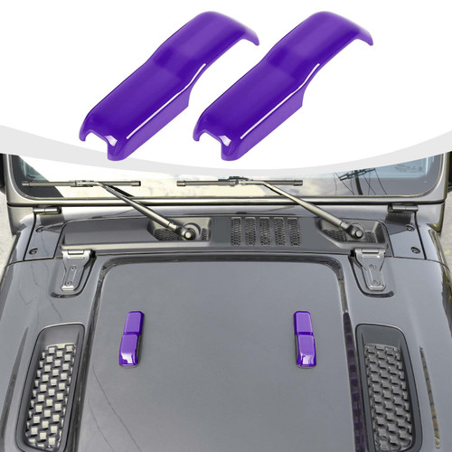 RAZPOY JL Engine Hood Hinge Cover Trim Compatible with 2018-2023 Jeep Wrangler JL JLU & Gladiator JT, Purple