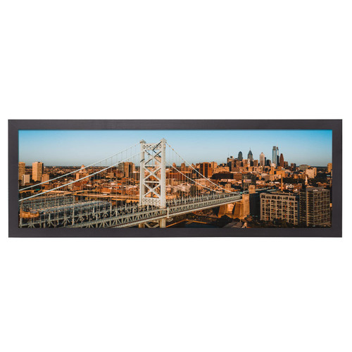 HOMESEVEN 8x24 Frame, 8x24 Panoramic Picture Frame, Solid Wood Poster Frame-Horizontal and Vertical Wall Hanging for Home, Exhibition, Caffe(White)
