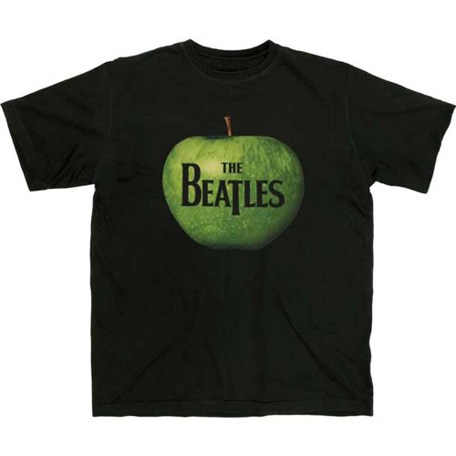 Bravado Men's The Beatles Apple Logo T-Shirt, Black, Large