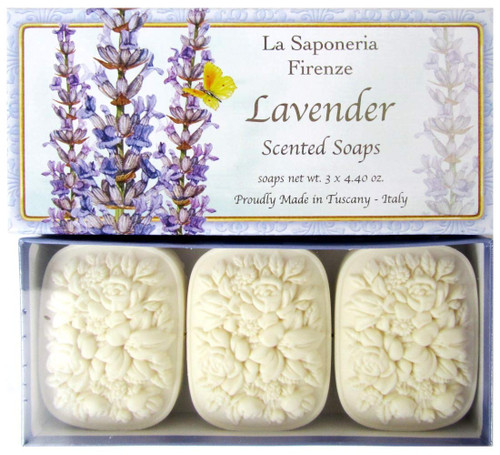 Saponificio Artigianale Fiorentino Lavande (Lavender) Bath Soap, 3 x 4.40 oz by Saponificio Artigianale Fiorentin