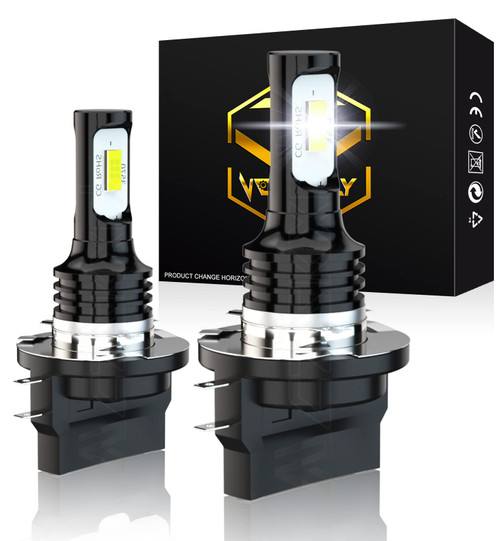VCSZKXLY H11B Headlight Bulb Halogen Replacement Kit, 6000K Cool White H11B Light Bulbs, 12000 Lumens Replacement PGJY19-2 Lights 12V 55W, 2-Pack H11B Bulbs