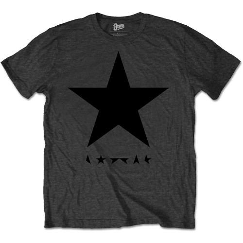 David Bowie 'Blackstar (Black Star On Grey)' T-Shirt (Extra Large)