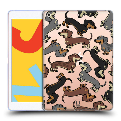 Head Case Designs Dachshund Dog Breed Patterns 3 Soft Gel Case Compatible with Apple iPad 10.2 2019/2020/2021
