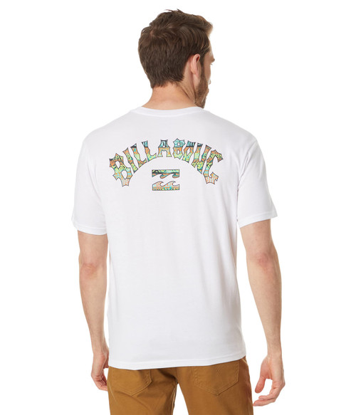 Billabong Arch Fill Short Sleeve Tee White LG