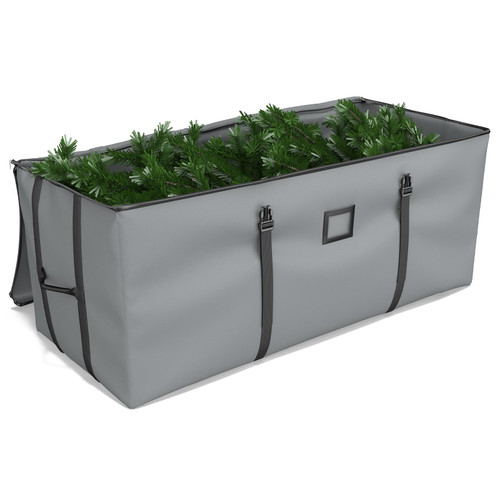 Kesfitt Christmas Tree Storage Bag with Adjustable Straps,Xmas Tree Storage Box Fits Up to 9Ft Artificial Disassembled Christmas Tree,Extra Large Heavy Duty Tree Bags Storage 600D Oxford with Durable