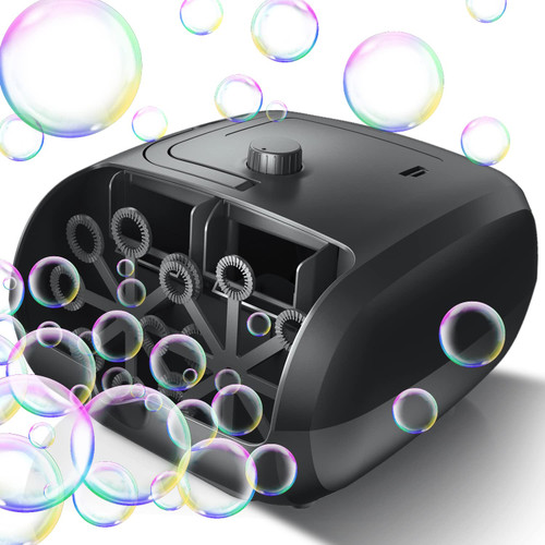 Bubble Machine - 16 Wands 8000+ Bubbles/min Bubble Machine for Kids and Toddlers - 14.2oz Large Capacity Bubble Blower - Automatic Bubble Maker - Bubble Toys for Parties, Wedding, Birthday Bubble Machine - 16 Wands 8000+ Bubbles/min Bubble Machine for Kids and Toddlers - 14.2oz Large Capacity Bubble Blower - Automatic Bubble Maker - Bubble Toys for Parties, Wedding, Birthday