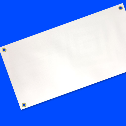 4 LESS CO 3x5 Ft Blank Vinyl Banner White 13oz Sign with Grommets