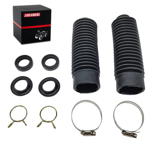 Front Fork Seal & Shock Cover Dust Boots Kit for Honda XR80R XR100R CRF80F CR100F 1985-2013 51490-GN1-013 51611-GN1-762ZD