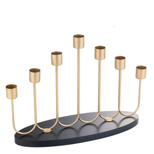 7 Branch Menorah,Hanukkah Candle Holder,Menorah Candle Holder for Hanukkah Ceremony