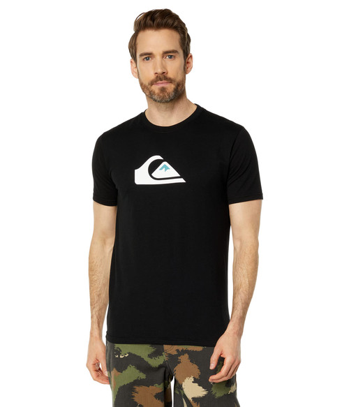 Quiksilver Men's Comp Logo Tee Shirt, Black, X-Large