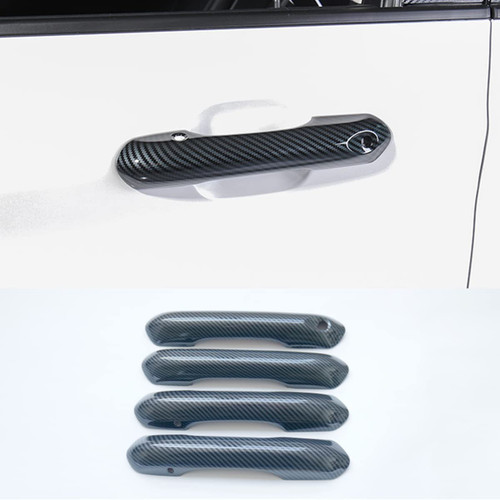 NEOLVZT New Carbon Fiber Color Exterior Door Handle Cover Trim for Ford Explorer 2020 2021 2022 2023 (Carbon Fiber Color) NEOLVZT New Carbon Fiber Color Exterior Door Handle Cover Trim for Ford Explorer 2020 2021 2022 2023 (Carbon Fiber Color)