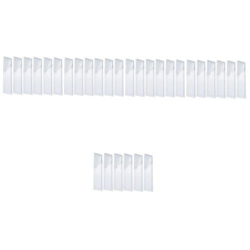 EXCEART 30 Pcs Bookmark Mold White Craft Bookmark Molds for Resin Casting Bookmark Silicone Molds Silicone Molds for Resin Uv Epoxy Resin Bookmark Mould Making Tools Silica Gel Cute