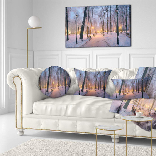 Design Art PT9135-40-20 Mariinsky Garden in Winter-Landscape Photo Canvas Art Print-40-20, 40x20, Blue Design Art PT9135-40-20 Mariinsky Garden in Winter-Landscape Photo Canvas Art Print-40-20, 40x20, Blue