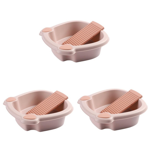 NOLITOY 3 Sets wash Basin Tools Home Tools Plastic Panel Hand Washing Board Hand Washing Shirt Board Washboard for Laundry Washing Basin Board Laundry Basin Clothes Basin Thicken Sink