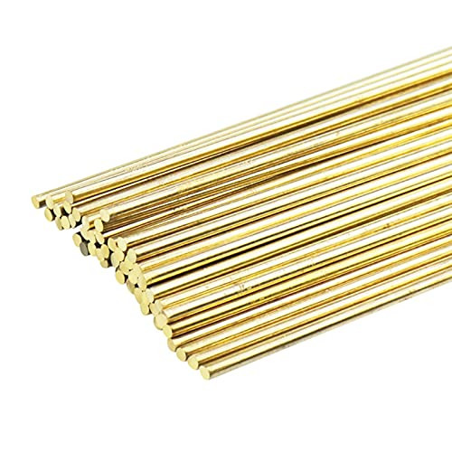 20PCS Brass Welding Rods Wires Sticks 50CM Length Wire Electrode Soldering Rod For Brazing Soldering Repair Tools (20PCS/ 3MMX50CM)