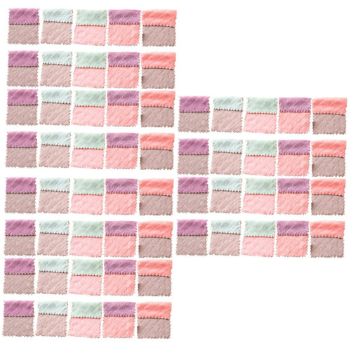 Healifty 60 Pcs Kitchen Rags Kitchen Washcloths Rags for Cleaning Kitchen Scrubber Cleaning Cloth Microfiber Towels Kitchen Duster Cloth Dish Cloth Cleaning Towels Car Rags Household Plate