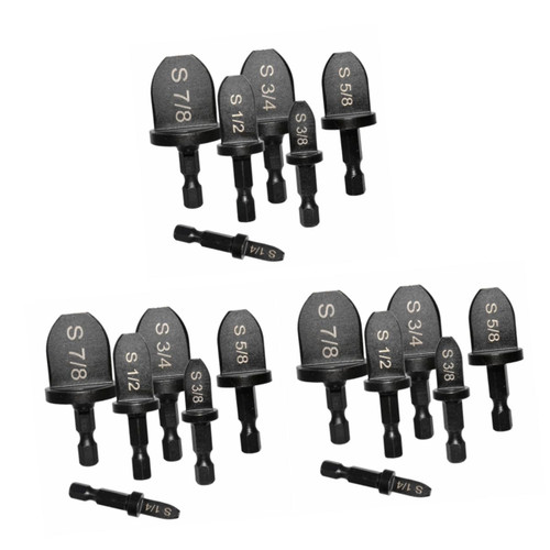 DOITOOL 18 Pcs Hex Shank Expander Restorer Tool Tubing Swaging Tool Pro- Fit Precision Swaging Kit Pipe Swaging Drill Bit Copper Pipe Expander Tool Swage Bits Hex Handle Tube Bearing Steel