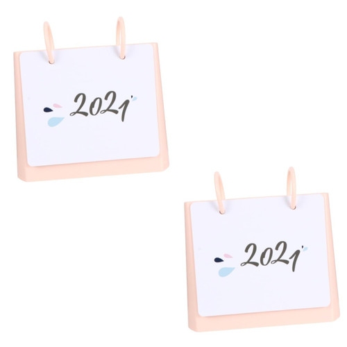 Operitacx 2 Pcs 2021 2021 Desk Calendar Table Top Easels for Painting Desktop Easel Office Calendar for Desk Desktop Calendar 2021 Monthly Pages Easel Calendar 2021 Daily Calendar Mini Paper