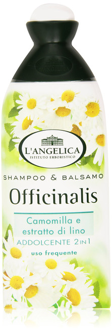 L'Angelica:"Officinalis" Shampoo Soothing with Chamomille and Extract of Linseed 250ml - 8.45fl.oz [ Italian Import ]
