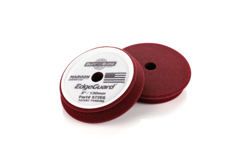 Buff and Shine - EdgeGuard Foam Buffing Pads - Maroon - 5" Medium Cut Pad - Pack of 2
