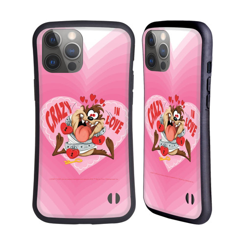 Head Case Designs Officially Licensed Looney Tunes Tasmanian Devil in Love Season Hybrid Case Compatible with Apple iPhone 14 Pro Max