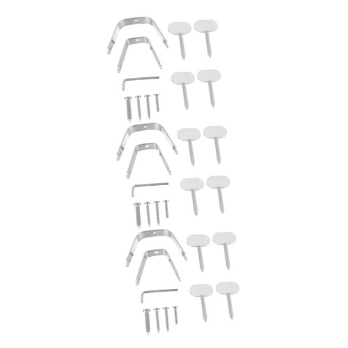 SUPVOX 3 Sets Ham Rack Accessories Spanish Ham Stand Ham Cover Black Ham Stand Replacement Parts Ham Roasting Rack Serrano Stand Ham Carving Stand Stainless Steel Simple Storage Rack