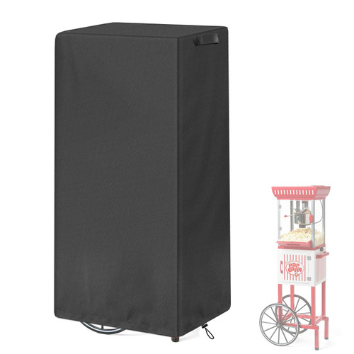 Popcorn Cart Cover Waterproof Durable 420D Oxford Popcorn Maker Cart Covers Protective Outdoor Indoor Popcorn Machine Cart Dust Cover (25"L X 18"W X 52"H)