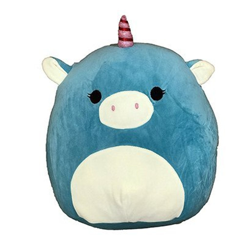Squishmallow Kellytoy 8" Ace The Blue Unicorn Super Soft Plush Toy Animal Pillow Pet Pal Buddy