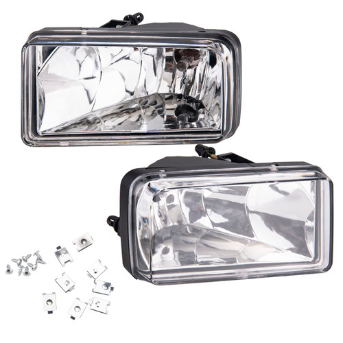 LuckySlycyc Fog Lights, Compatible with 2007-2014 Chevys Silverado 1500 2500 3500 Suburban Tahoe, 2007-2014 GMC Sierra, Yukon, With H16 12V 19W Halogen Bulbs 25883245, GM2593160