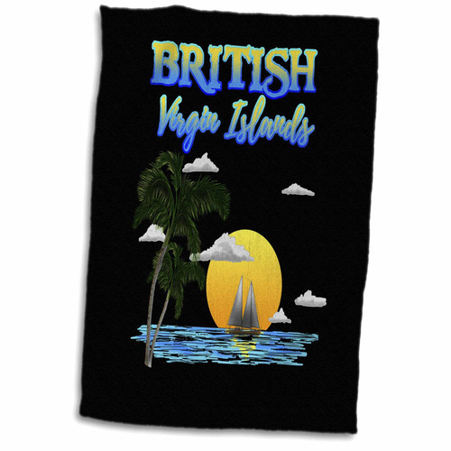 3dRose The British Virgin Islands a Popular Island Chain in The Caribbean. - Towels (twl-351993-1)