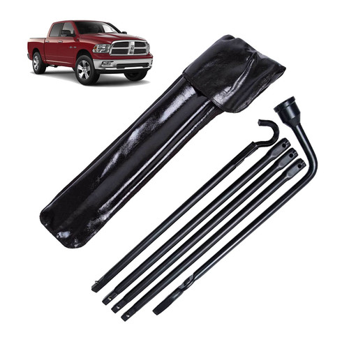 Banas Spare Tire Repair Tool Set for Dodge Ram 1500 Extension Lug Wrench Tools OEM Replacement Kit (Fits: 2015 2014 2013 2012 2011 2010 2009 2008 2007 2006 2005 2004 2003 2002 Dodge Ram 1500)