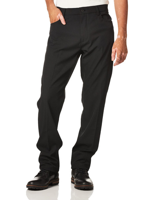 Van Heusen Men's Slim Fit Flex 4-Way Stretch Tech Pant, Black, 34W x 30L